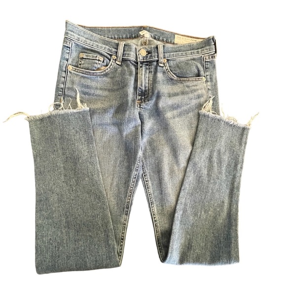 rag & bone Denim - Rag & Bone Jeans Size 27 Skinny Blue Distressed